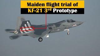 Maiden flight of Korea Aerospace Industries(KAI) KF-21 Boramae(3rd Prototype)