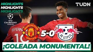 Highlights | Manchester Utd 5-0 RB Leipzig | Champions League 2020/21 - J2 | TUDN