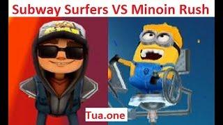 Subway Surfers vs Minion Rush 2017 Gameplay - TZL Games