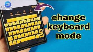 how to change keyboard mode on Microsoft Swiftkey keyboard for Android