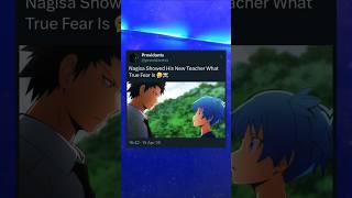 Nagisa Scares His Teacher | Assassination Class | #anime #shorts #assassinationclassroom