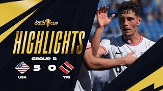 United States 5-0 Trinidad and Tobago | Gold Cup 2025 | Group Stage