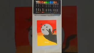 Tutorial Gambar cuma pakai 2 warna #art #shorts #short #drawing
