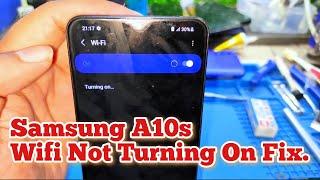 Samsung A10s WiFi Not Turning On Fix | Samsung A10s WiFi And Bluetooth Problem Solution |