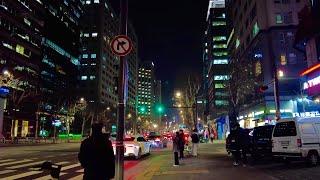 [4K SEOUL] Walking on the way home from work in Samseong-dong, the center of Gangnam, Seoul