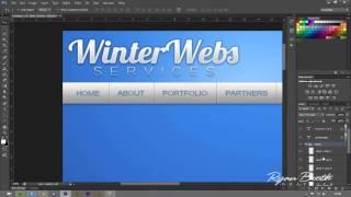 Creating a website design in Adobe Photoshop CS6