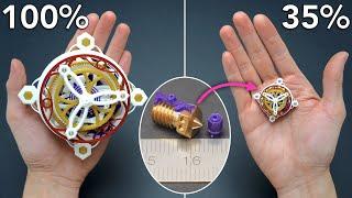 Micro Mechanica | 3D Printing the smallest possible mechanical model [Experiment]