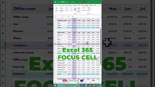 FOCUS CELL Feature - Excel 365 Awesome New Feature