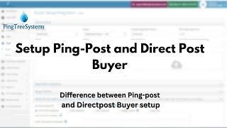 Setup Ping-Post and Direct Post Buyer