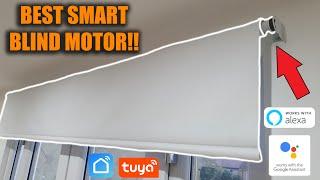 BEST Smart Blind Motor NO WIRES COMPLETELY HIDDEN! Zemismart Tuya Rechargable Blind Motor