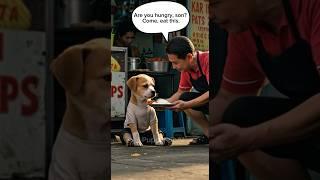 Poor Dog Rejected But Finds Hope in a Kind Stranger ️ #dog #dogshorts #shorts #aiart