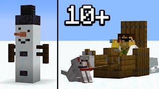 10+ CHRISTMAS Build Hacks in Minecraft!