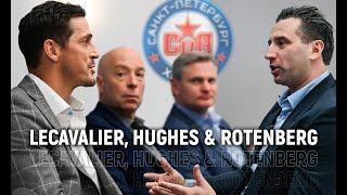 Лекавалье и Хьюз на СКА Арене | Lecavalier & Hughes visiting SKA Arena with R.Rotenberg ENG. RUS sub