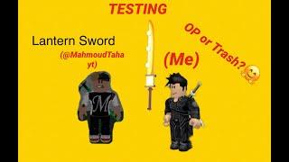 Testing The Lantern Sword In Be A Parkour Ninja (OP)! W/Mahmoud Taha