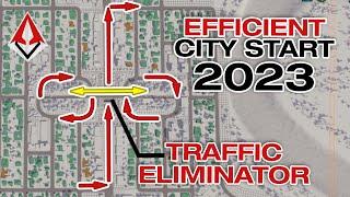 The Most Efficient City Start with the Traffic Eliminator in Hilly Strait City Ep 01