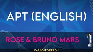 Apt (English) - Rose & Bruno Mars (KARAOKE)