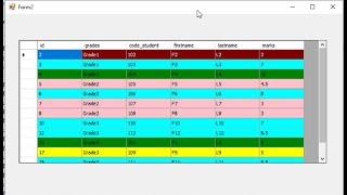 How to change colors rows DataGridview loaded from SQL database based on cell values in vb.net