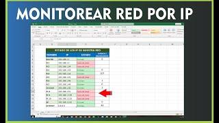 Monitorear sus direcciones IP usando Microsoft Excel