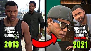 Появление Франклина, Ламара и собаки Чоп в GTA Online в 2021 году! Обновление Контракт/The Contract