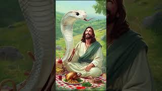 Jesus rescued the poor white snake #jesús #jesus #edit #fé