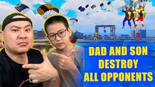 Dad and son destroy all opponents Pubg Mobile.Update 3.4. #pubgmobile