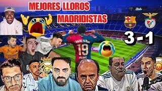 LAS MEJORES REACCIONES Y LLOROS MADRIDISTAS AL PARTIDO BARCELONA 3-1 BENFICA