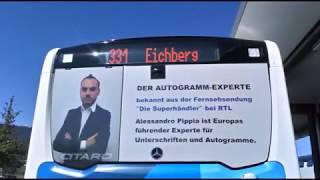 RTB-Bus (78)in Buchs (SG)  Der Autogramm-Experte Alessandro Pippia
