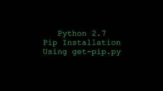 Install Pip with Python 2.7 on Ubuntu 20.04 using get-pip.py