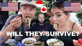 Two Americans take INDONESIAN STREET FOOD TOUR! (PECEL,BAKSO,MIE AYAM,KERAK TELOR) | MR Halal Reacts