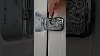 Adjusting the hinges on a composite door 
