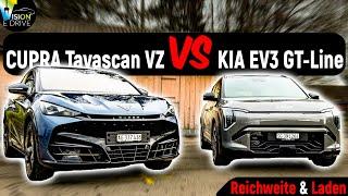 Cupra Tavascan VZ vs. KIA EV3 - Who charges faster? Who drives further? Is there a surprise?