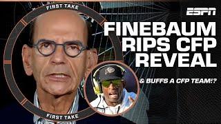 Paul Finebaum CAUTIONS skepticism after CFP first reveal + Alabama & Colorado analysis | First Take