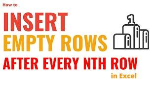 How to Insert Rows After Every Nth Row in Excel