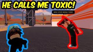 CRIMINAL SAYS TO “STOP BEING TOXIC” BECAUSE I ARRESTED HIM! | Roblox Jailbreak