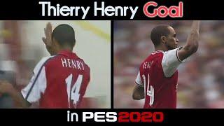 Thierry Henry Volley Goal vs Man united ► Recreated in PES 