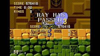 [TAS] Ray in Sonic 1 in 12:58 [VERY FAST]