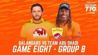 Match 8 HIGHLIGHTS I Team Abu Dhabi vs Qalandars I Day 3 I Abu Dhabi T10 I Season 4