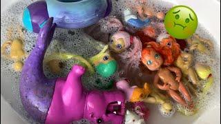 A bunch of moldy mermaid dolls (restoration and cleaning) Magic Merbabies 2000's Hasbro