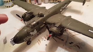 Monogram B25 Mitchell 1/48 scale.