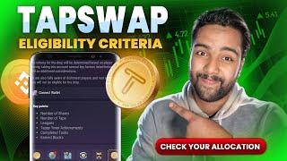 TapSwap Airdrop Checker | TapSwap Mining Withdrawal Update - Tapswap Airdrop Eligibility Criteria