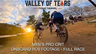 Valley of Tears Men's Pro Crit // POV Onboard Full Race