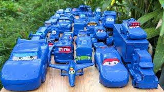 Clean up muddy minicars & disney pixar car convoys! Play in the garden