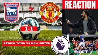 Ipswich Town vs Manchester United 1-1 Live Premier League Football EPL Match Score Highlights Utd