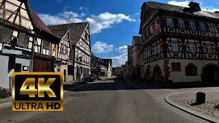 Driving in Germany, Through Murr and Steinheim, 4K, GoPro Hero 9