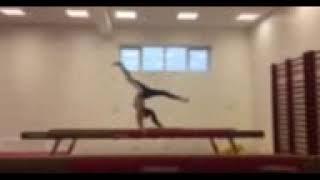 Forward walkover on beam