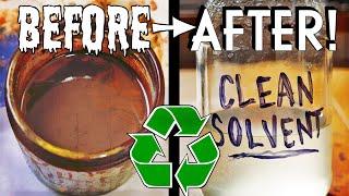 REUSE & RECYCLE ️ Dirty Oil Painting Solvents + Proper Disposal || Quick Art Tips