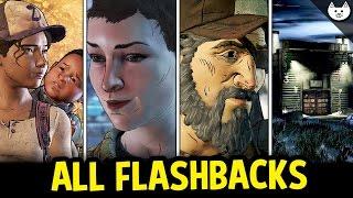 ALL EPISODE 1 FLASHBACKS (Kenny, Jane, Alone, Wellington) - The Walking Dead Game Season 3 Choices