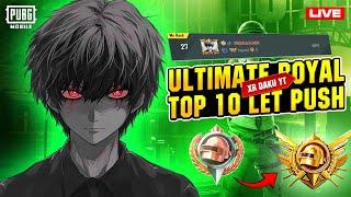 Ultimate Royal rank 30 route to top 10 PUBG mobile gameplay live PUBG Mobile