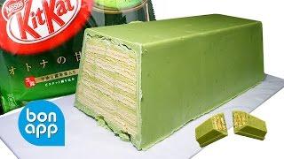 Гигантский КитКат с зеленым чаем. Mega KitKat green tea.