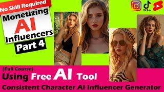 Monetize AI Influencers for Free |Flux 1|Consistent Character AI Model| Text to Image|Shakker AI